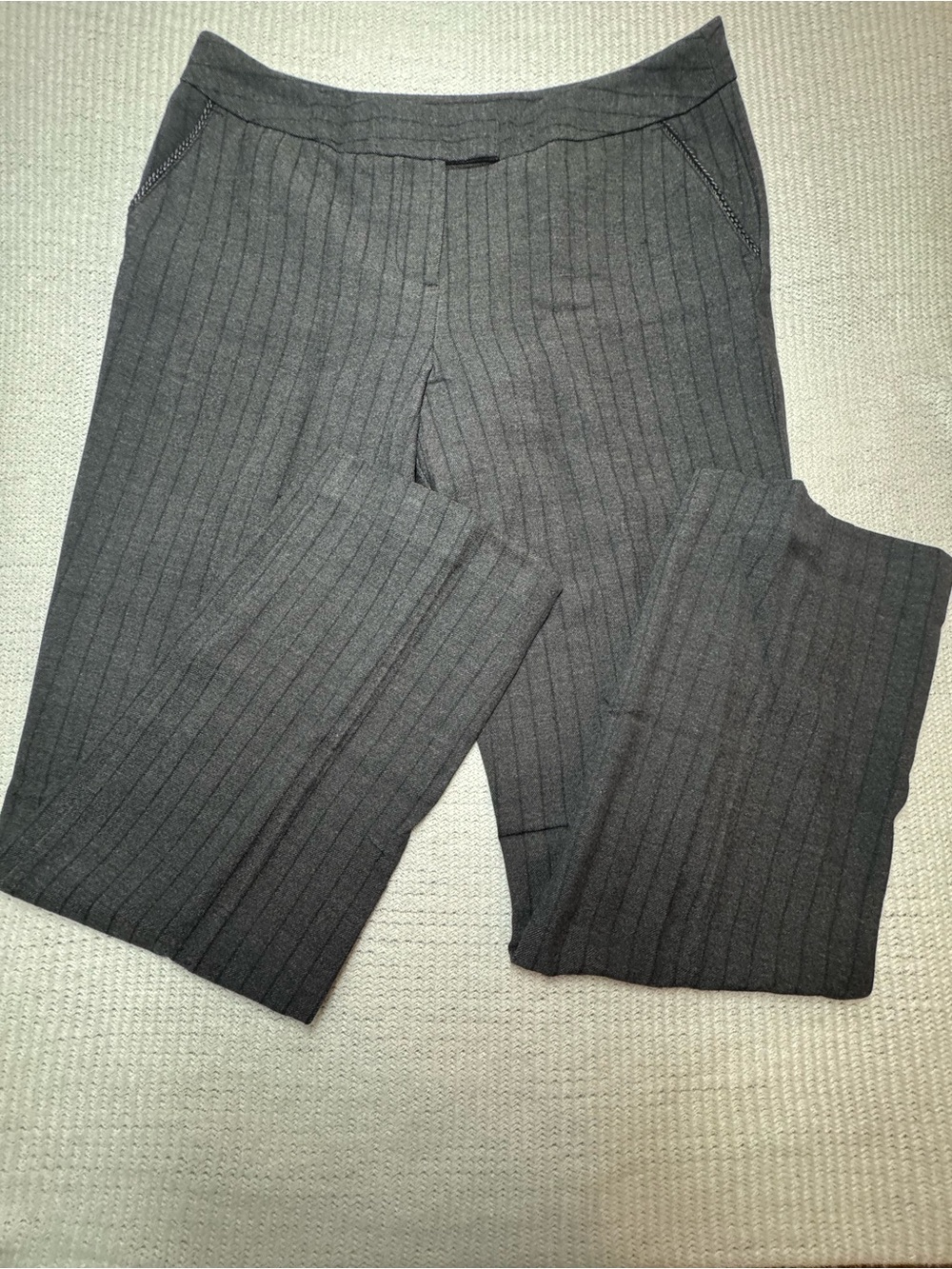 Worthington Women’s Dark Gray Pinstripe Dress Pants
